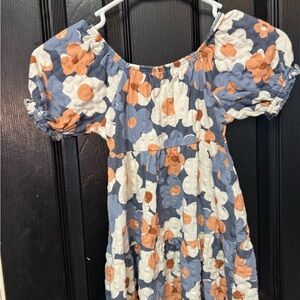 LC Lauren Conrad Kids Dress in Blue and Orange Floral